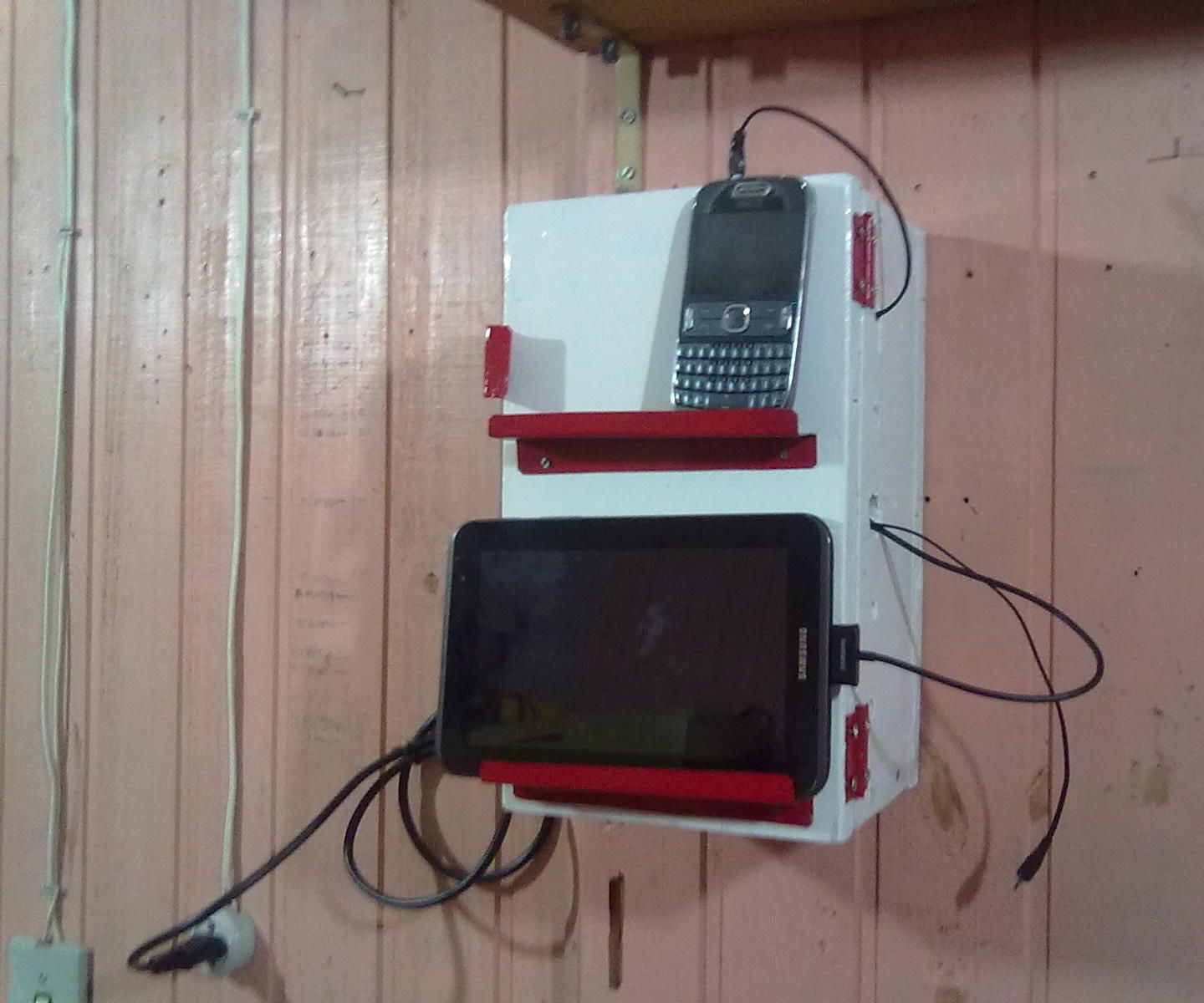 Cell Phone Dock Charging Station From Scrap Materials