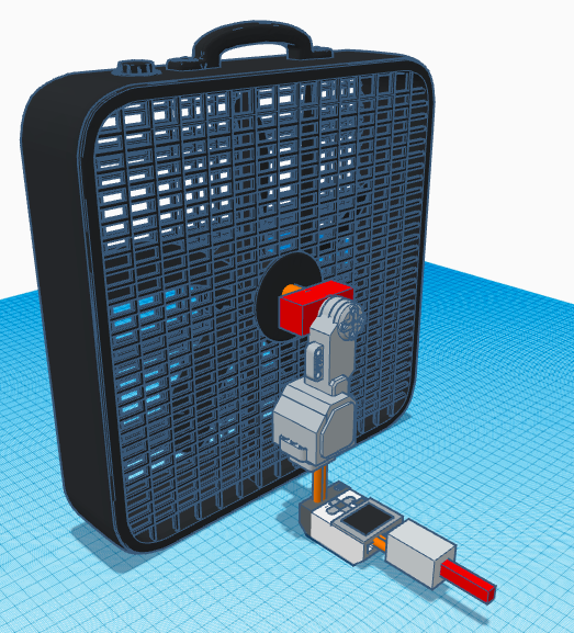 Simple Smart Fan Controlled by Lego Ev3