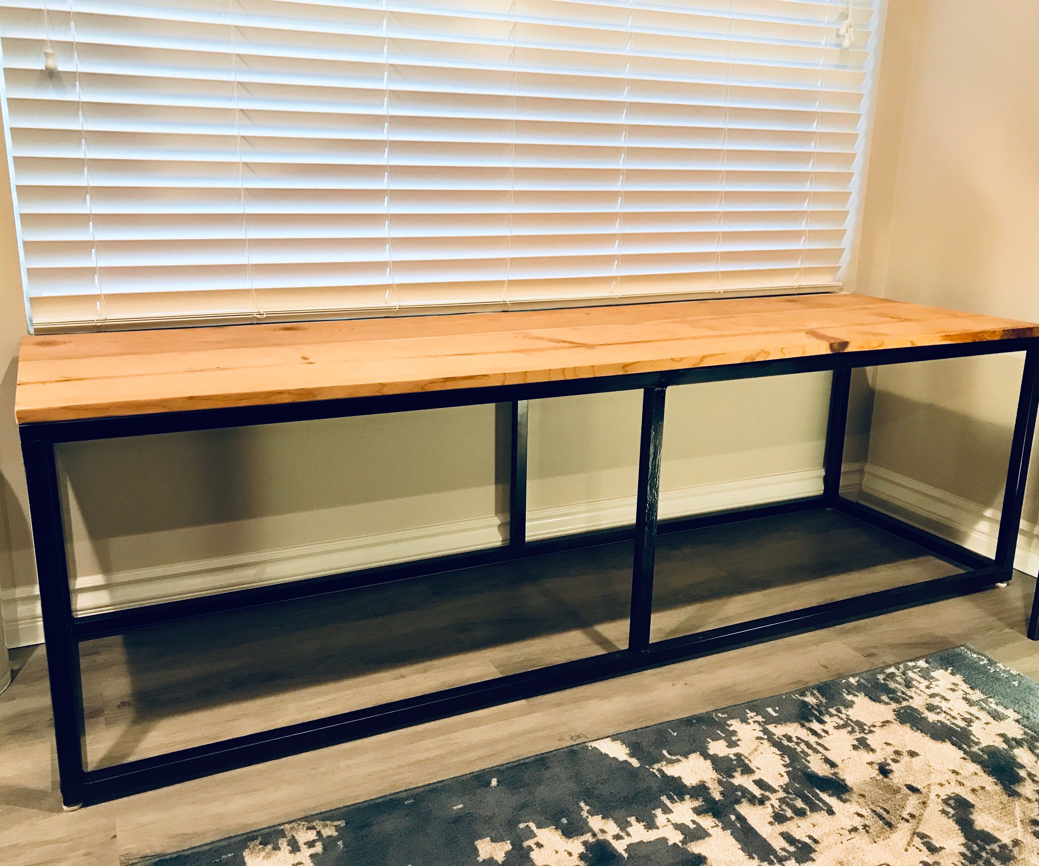 DIY Steel & Wood Bench