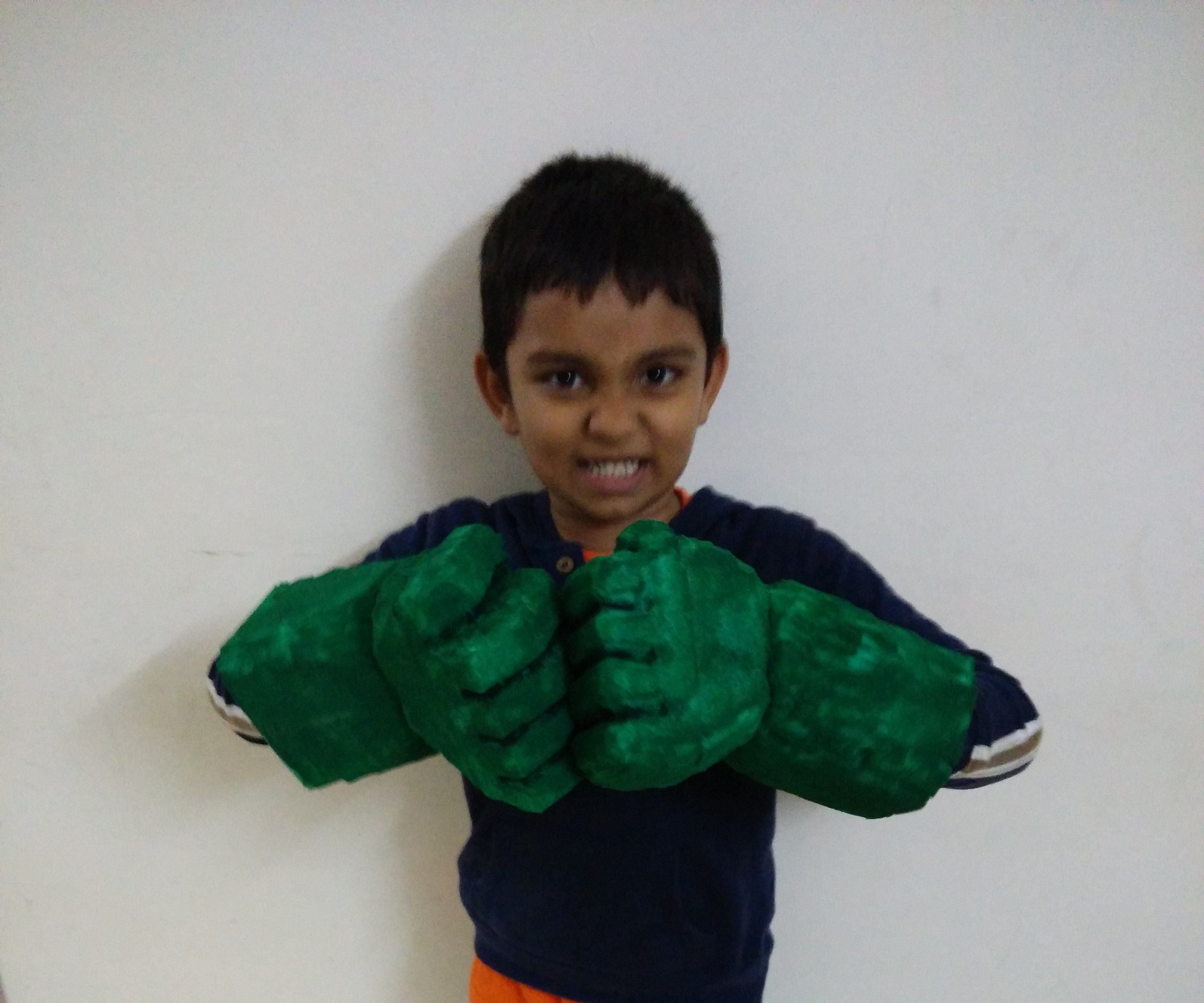 Make Hulk Smash Hand Gloves at Home