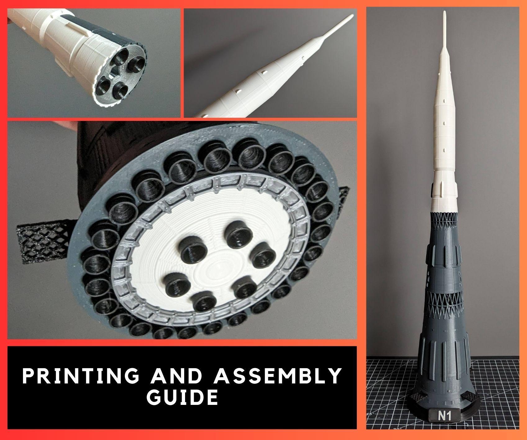 Printing and Assembly Guide of the Soviet N-1 Rocket