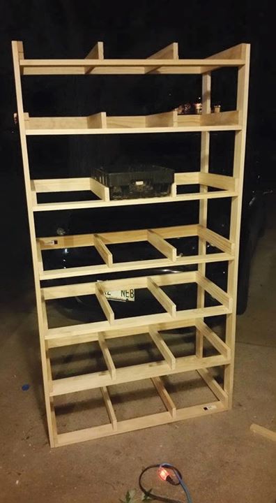 Cheap Garage/basement Storage Shelve From Coke Trays