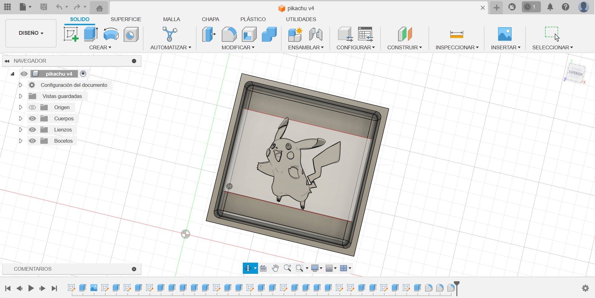 Diente 3D Y Molde De Pikachu