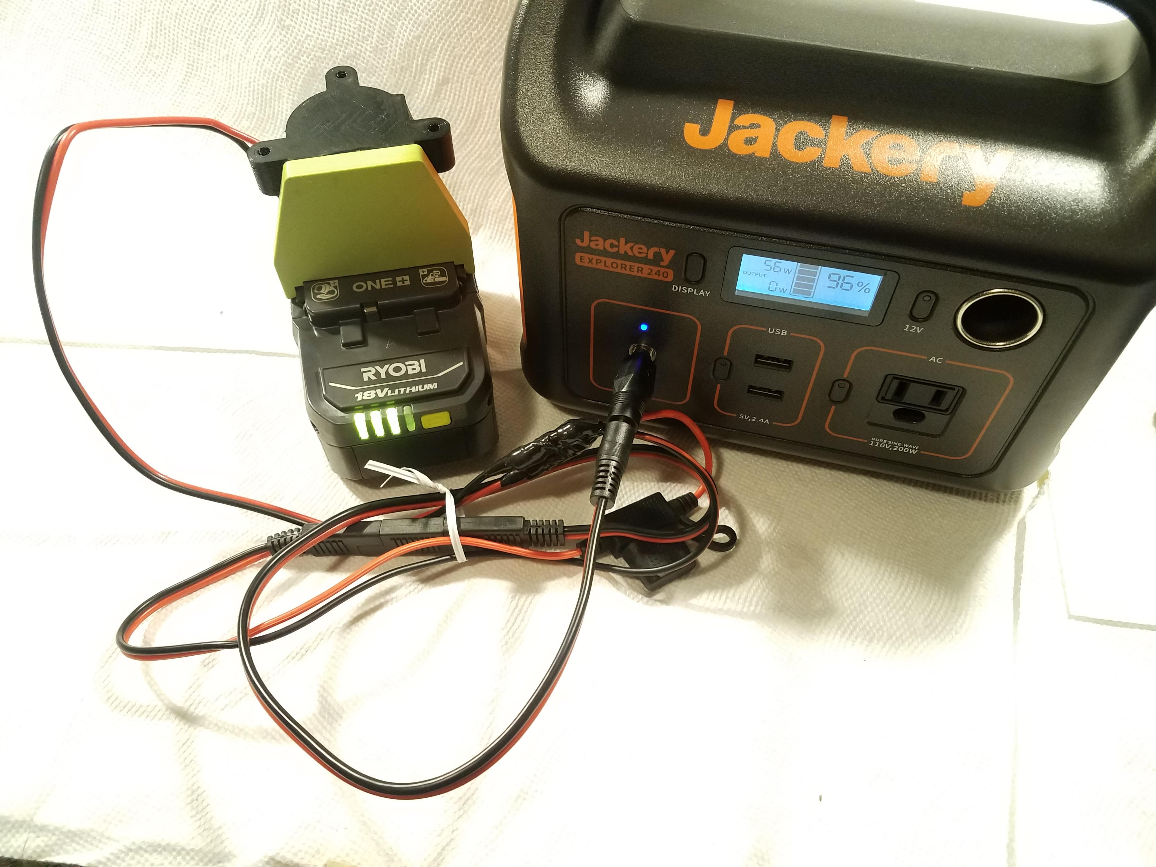 Expand Your Jackery Runtime Using Ryobi 18v One+ Batteries! No Soldering Needed. Endlessly Expand Your Jackery Capacity for Camping, RVing, & More!