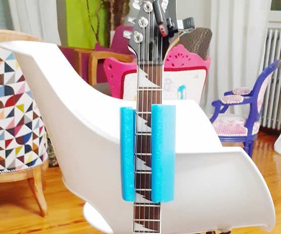 Guitar Neck Support Version 2 + Go Anywhere Guitar Lean Stand.