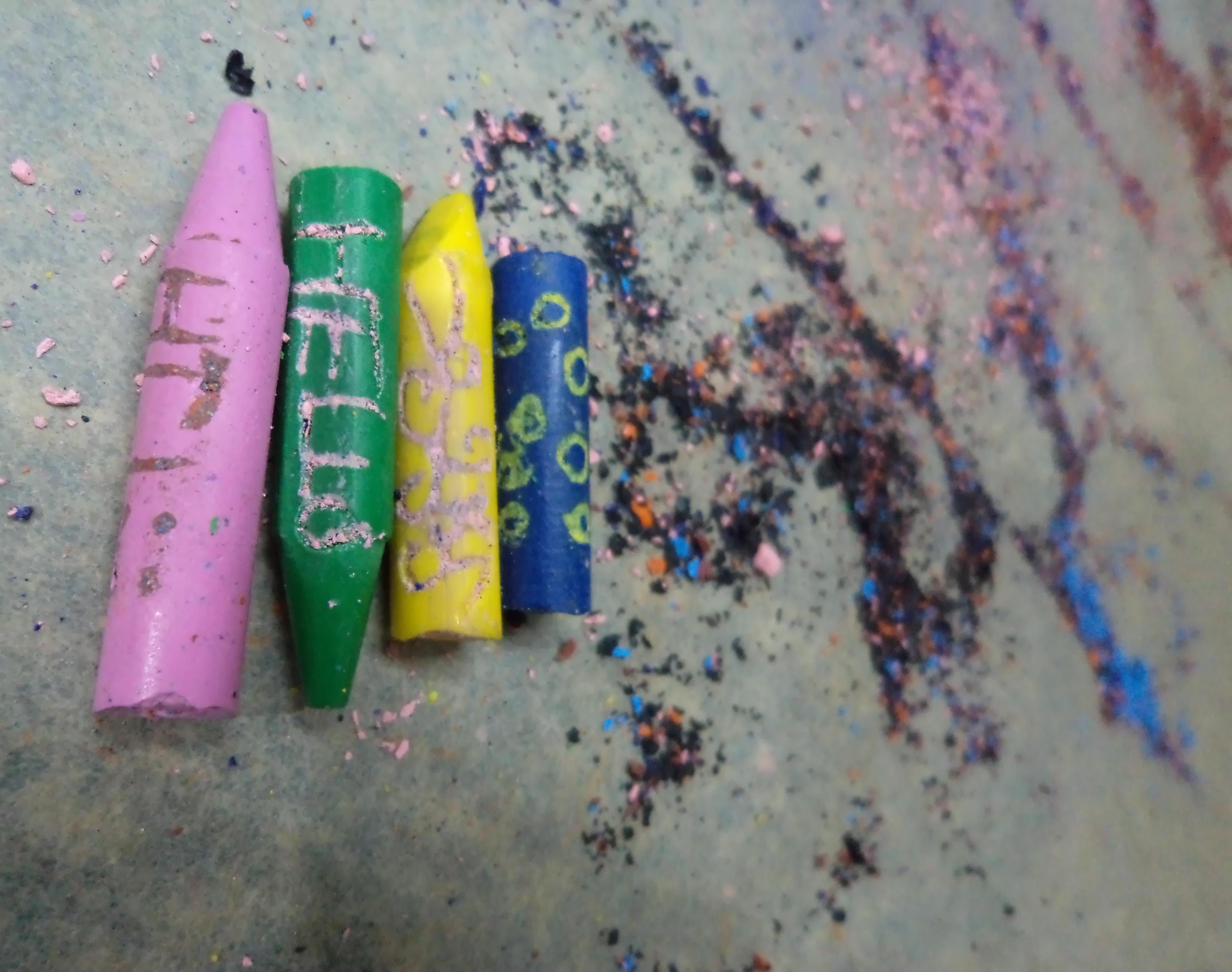 Crayon Carvings