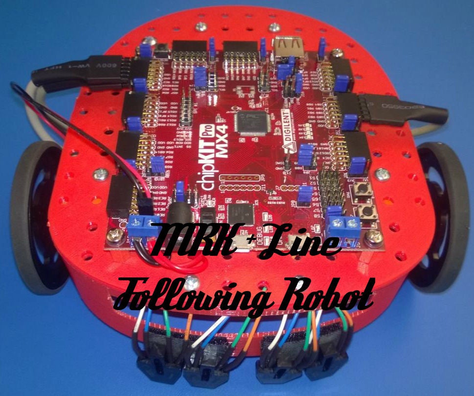 Line Following MRK Robot With 3d Printed Parts