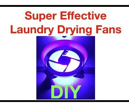 DIY Glowing Laundry Drying Fans