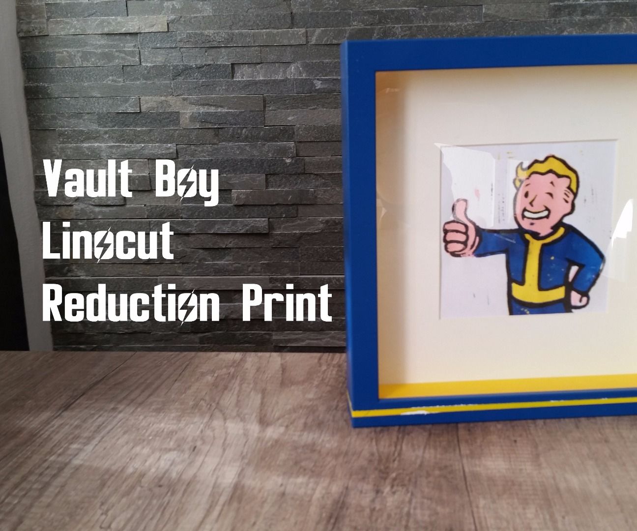 Fallout Linocut Reduction Print