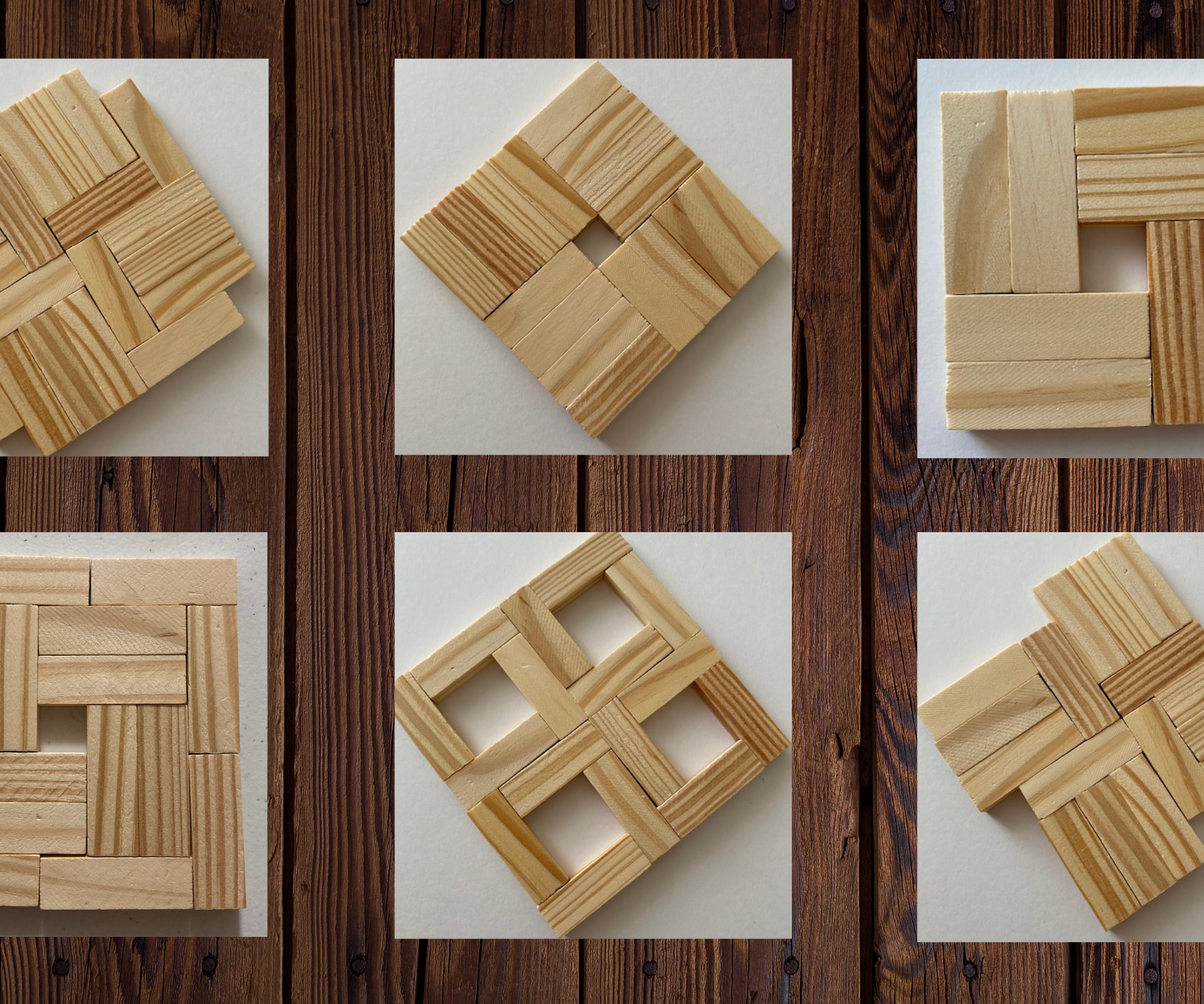 Jenga Block Art Patterns - Stress Relievers