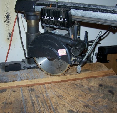 Easier Precision Miters on a Radial Arm Saw