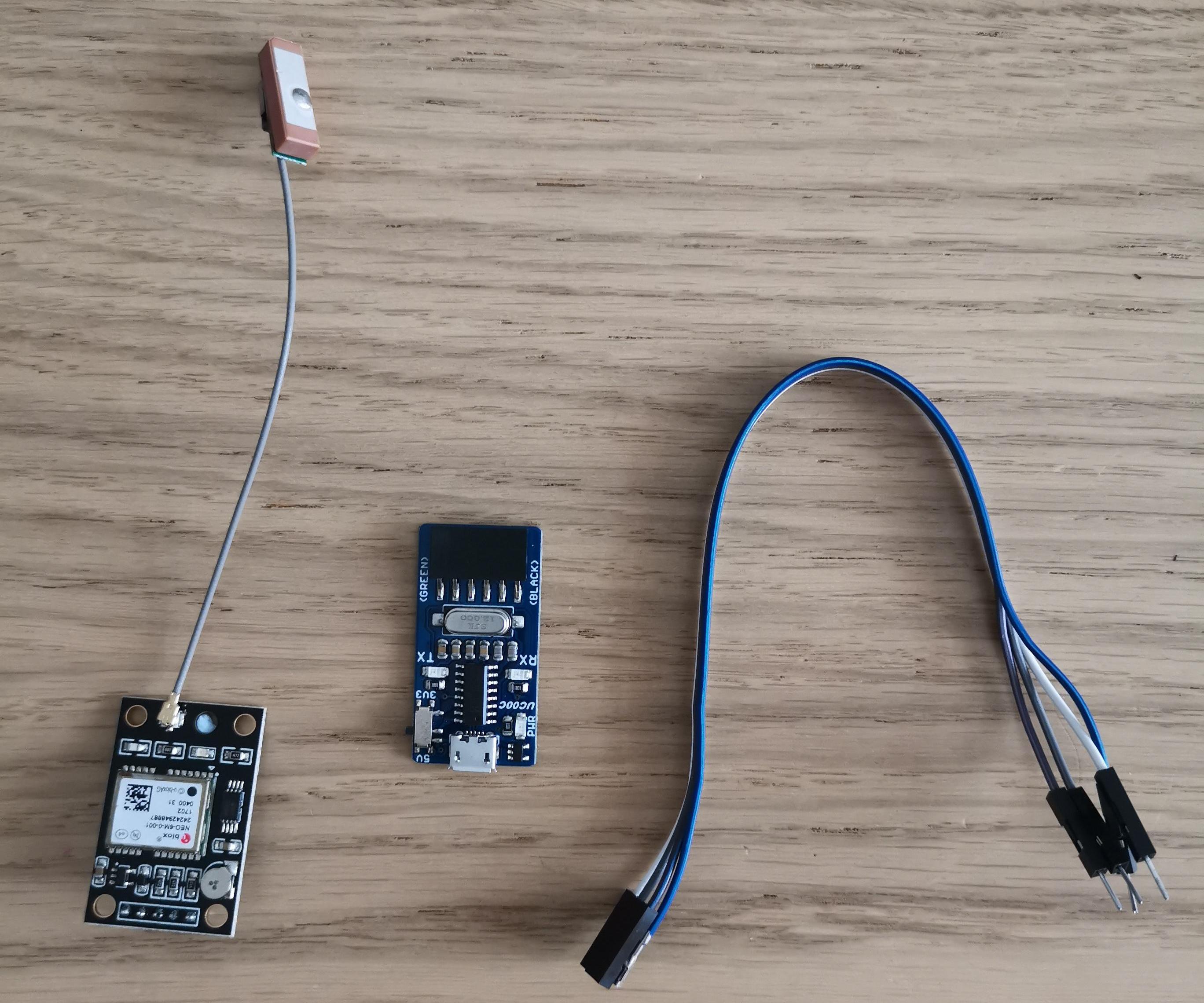 Looking at GPS Messages Using Neo6M and USB-Serial Converter