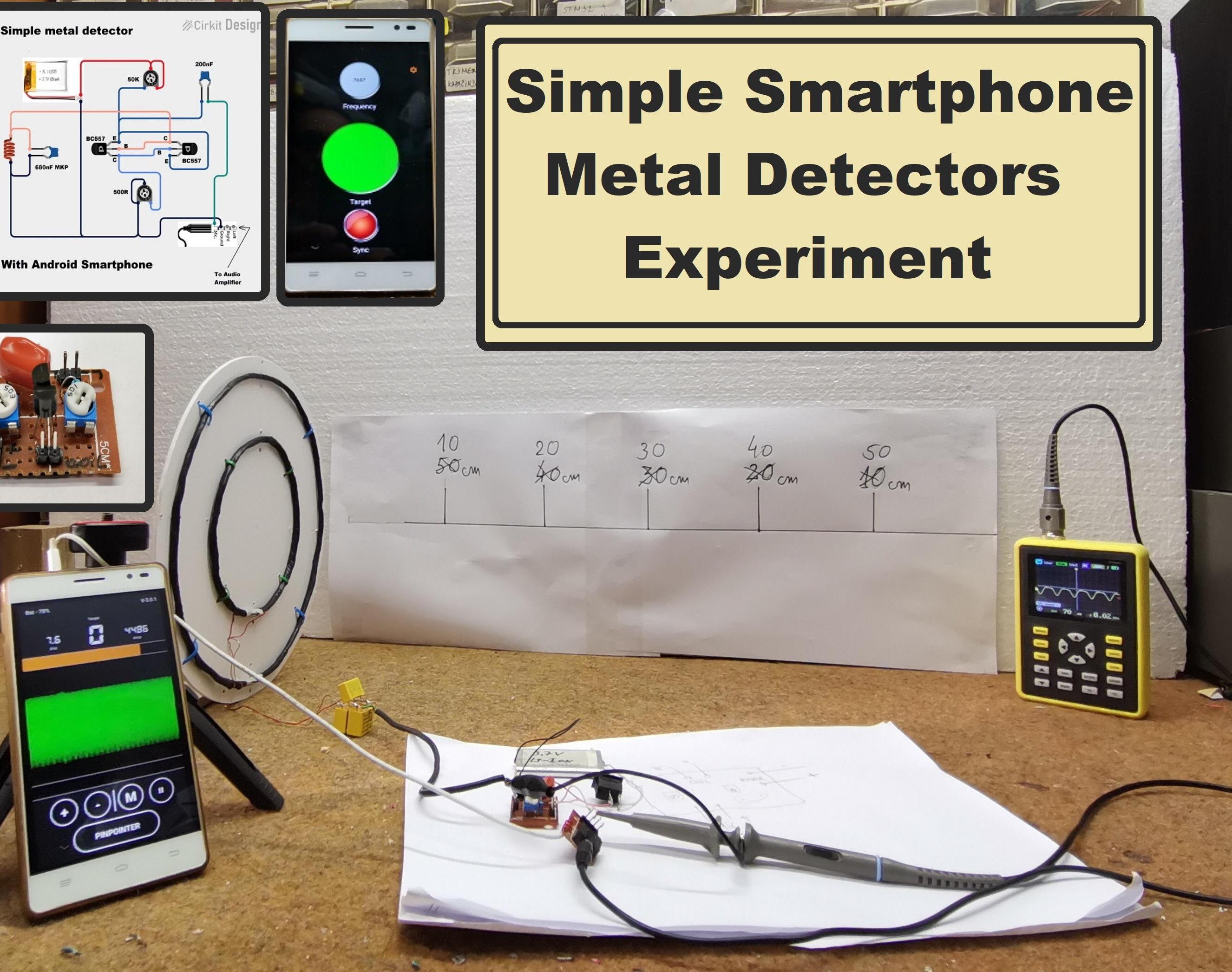 Simple Smartphone Metal Detector Experiments