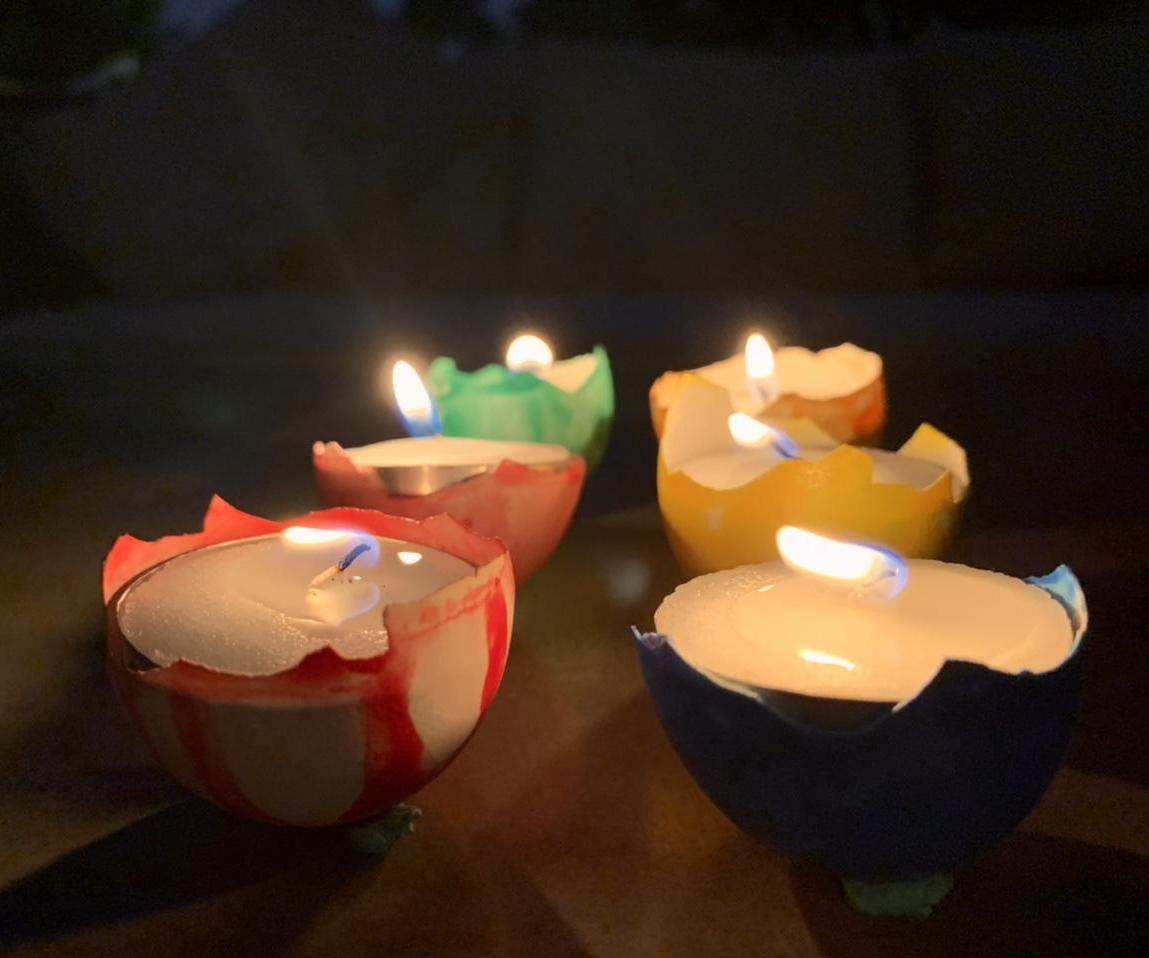 Eggshell Tea Light