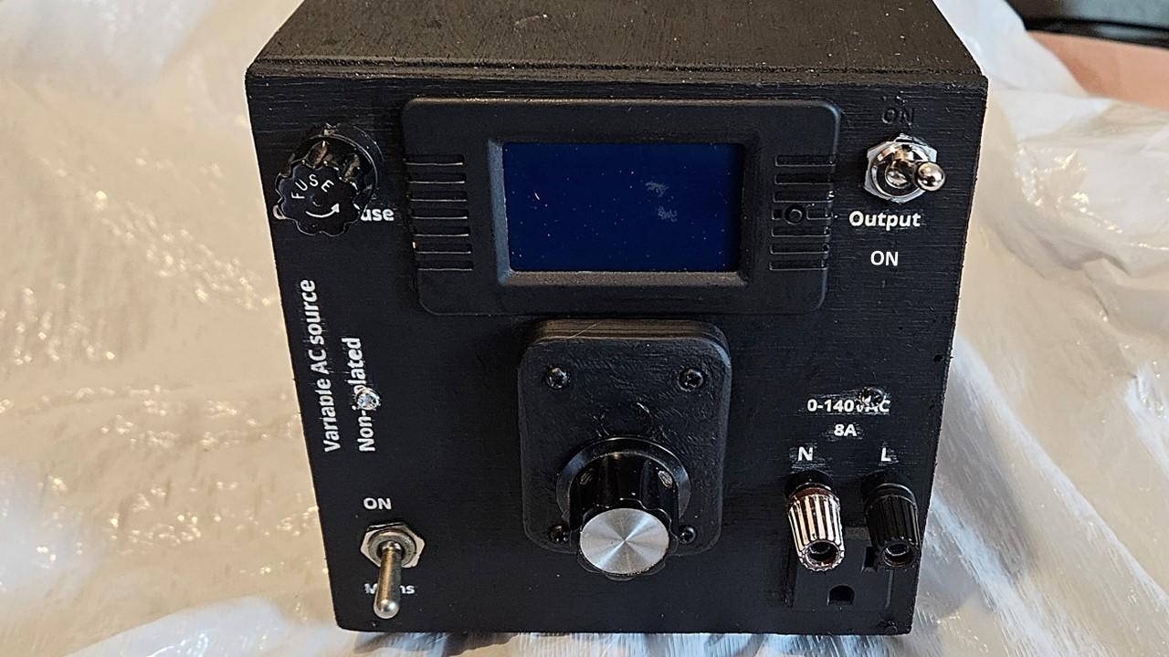 Modifying a Variable Transformer With a Digital Power Meter and Other Add-ons