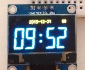 Retro Style OLED Clock Sync Over WiFi