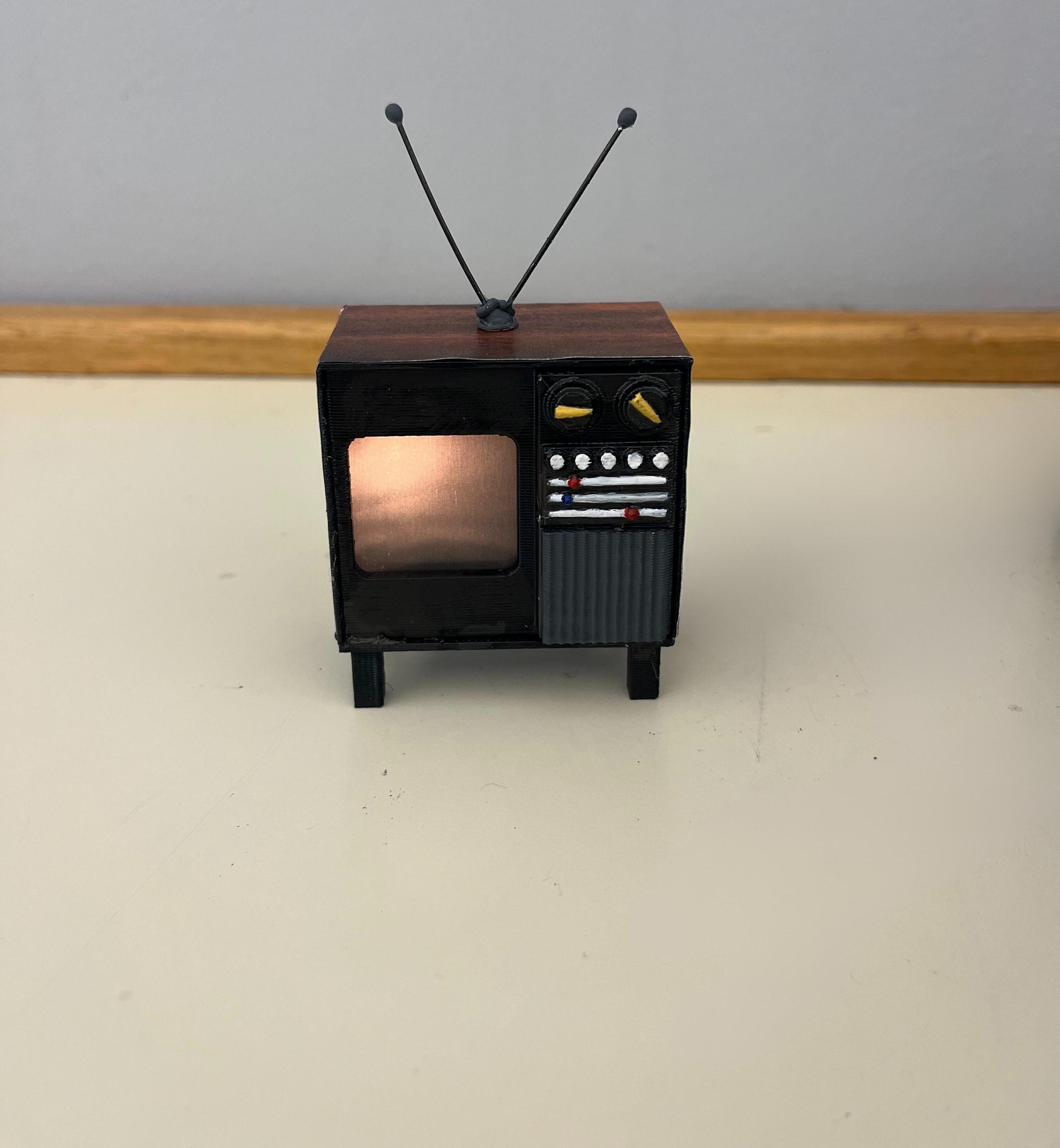 Retro Vintage TV 3D Print