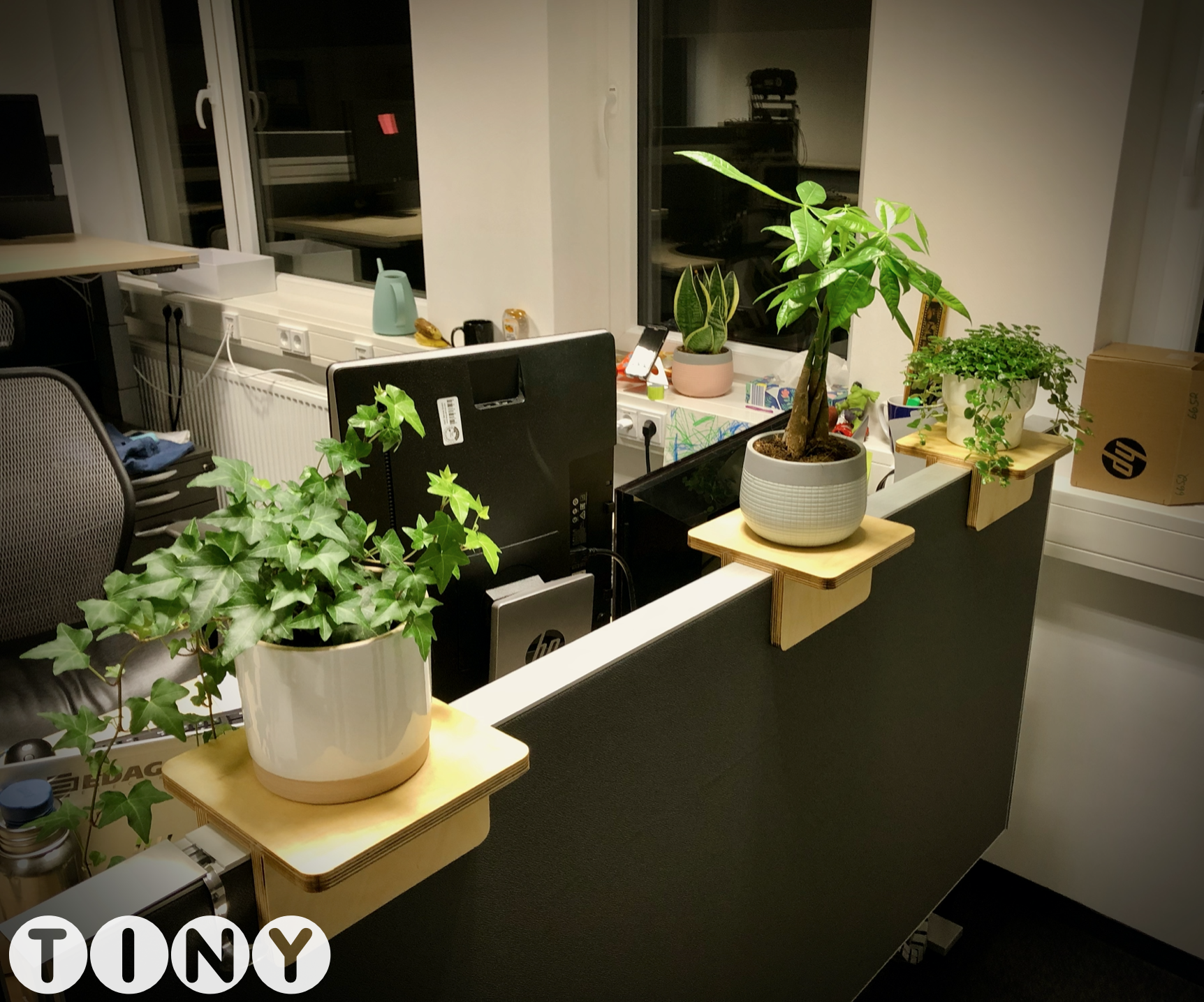 Plant Shelfs for Office Cubicle