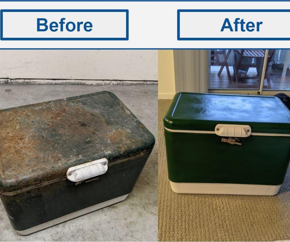 Classic Cooler Salvaged From Dumpster & Restored!