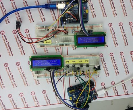 Infrared Wireless Temperature Transmission Alarm System With Arduino