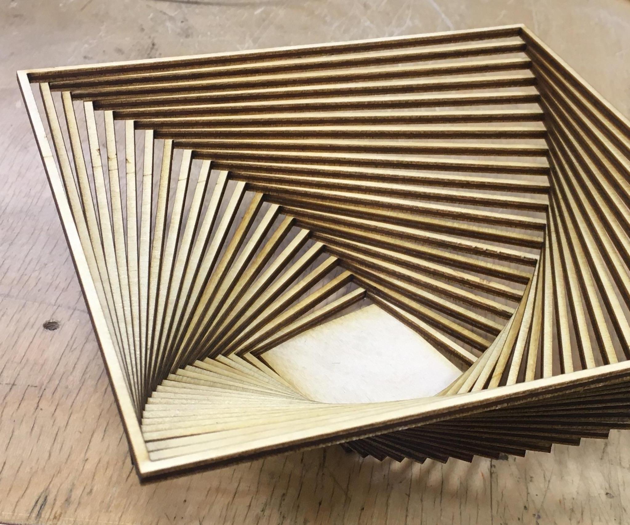 Laser Cut Wooden Basket
