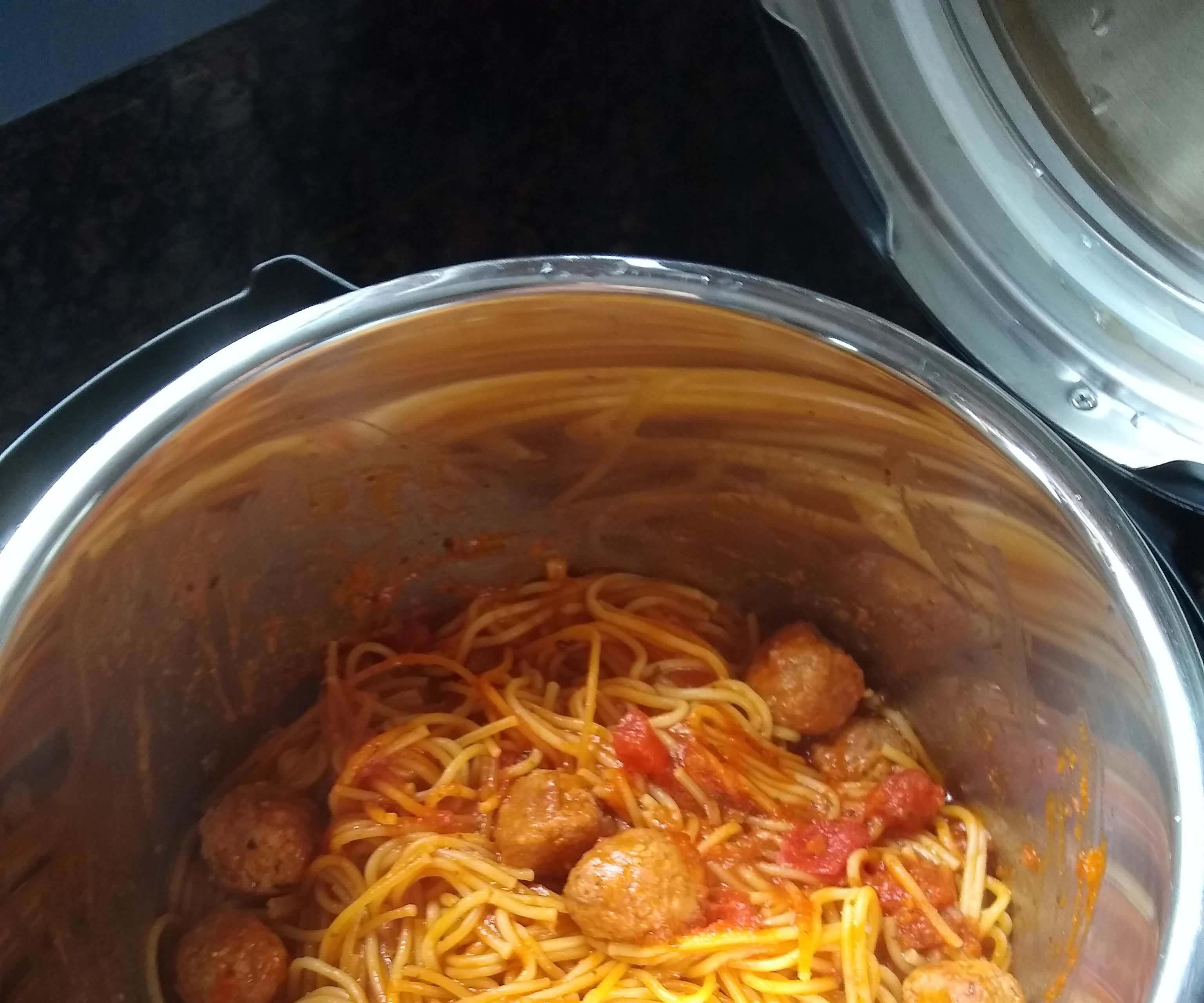 Easy Instant Pot Pasta and Meatballs