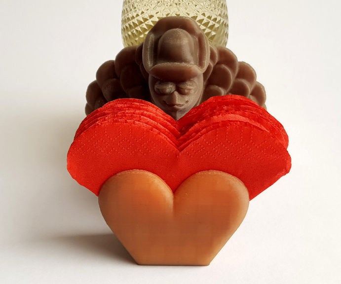 Valentine’s Themed Turkey Heart - Coaster Planter Holder