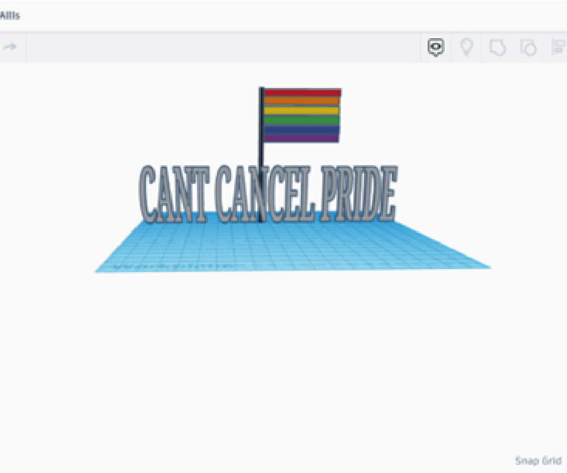 How to Make a Pride Flag on Tinkercad