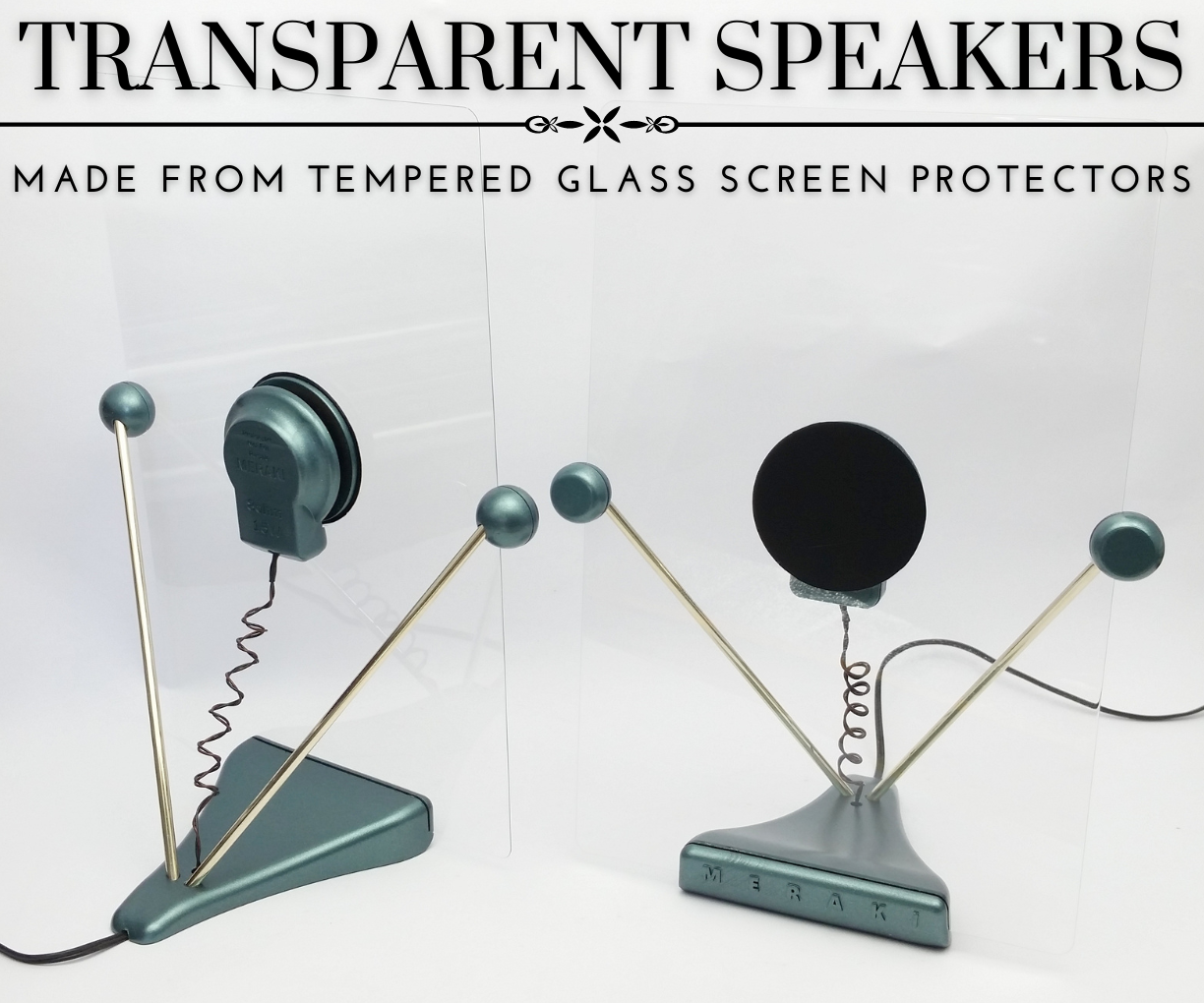 Transparent DML Speakers Made With Some Unconventional Materials!