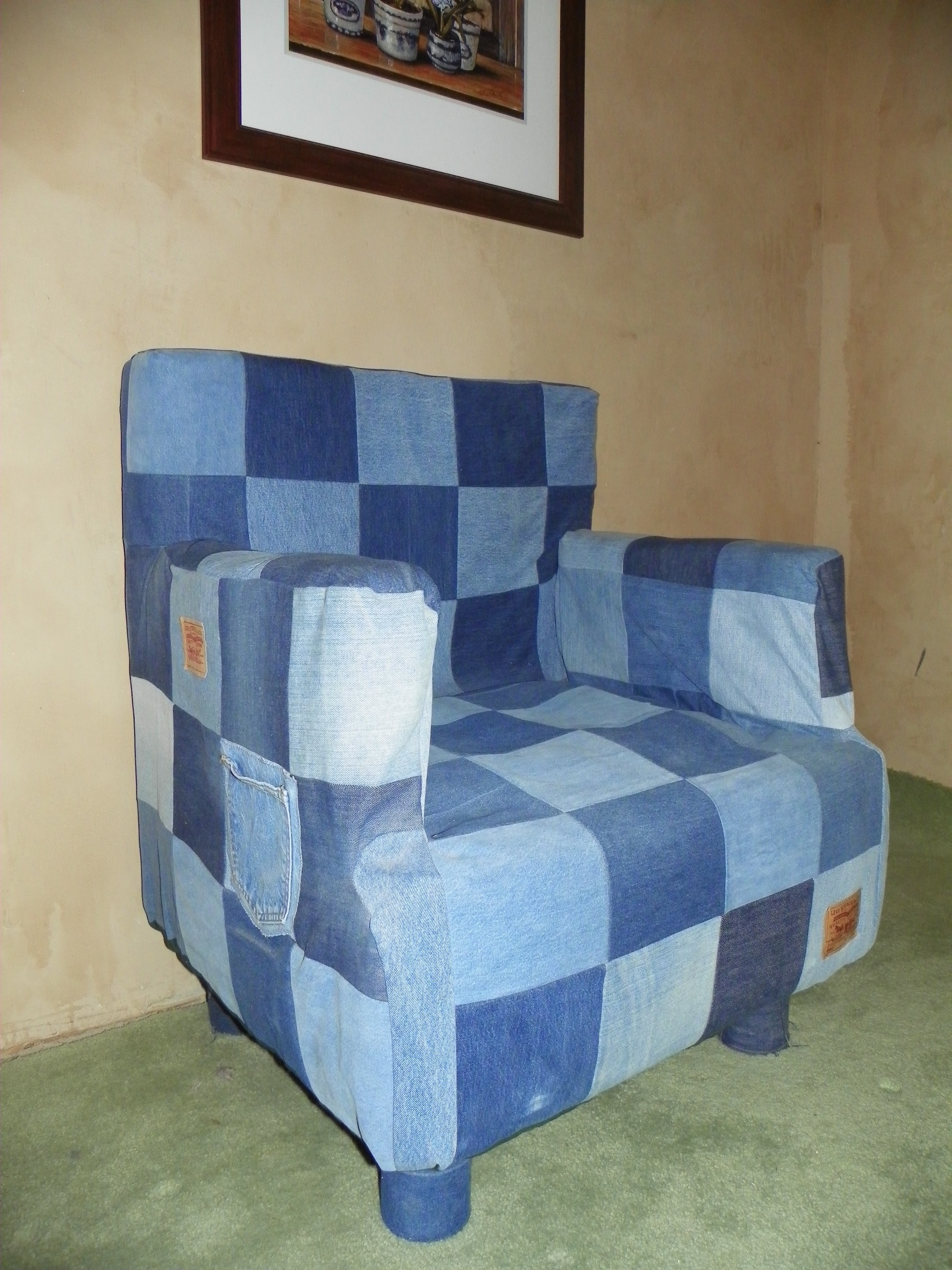 Can and Denim Chair