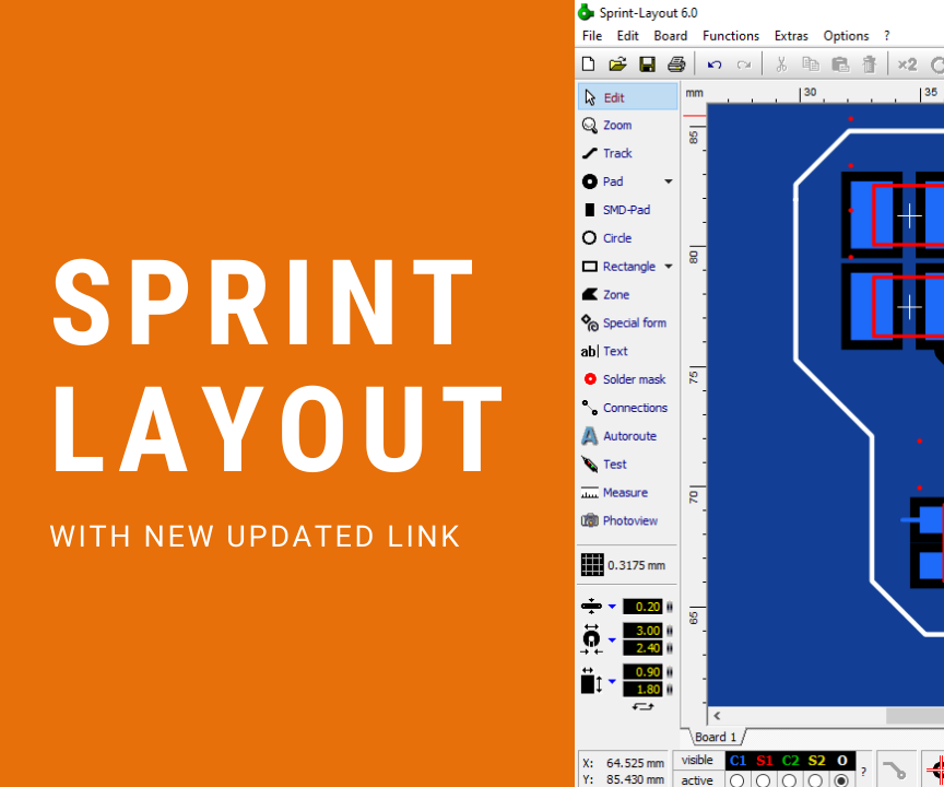 Design Your PCB Using Sprint Layout 2020 With New Updates