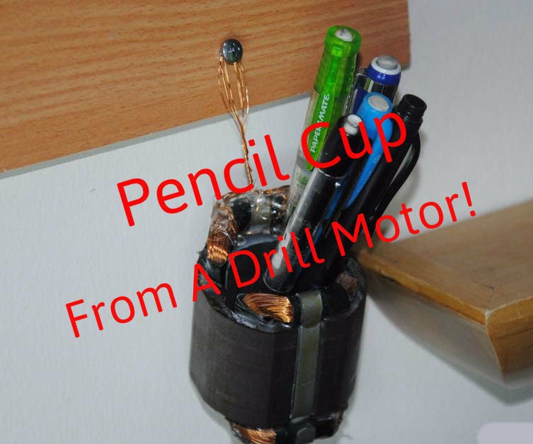 Upcycled Parts Pencil Cup