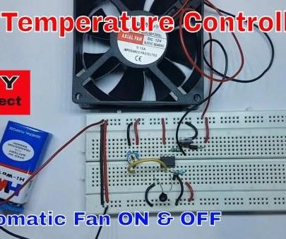 Automatic Fan Controller Based on Temperature With UA741 IC