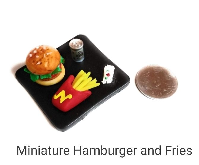 Miniature Hamburger and Fries