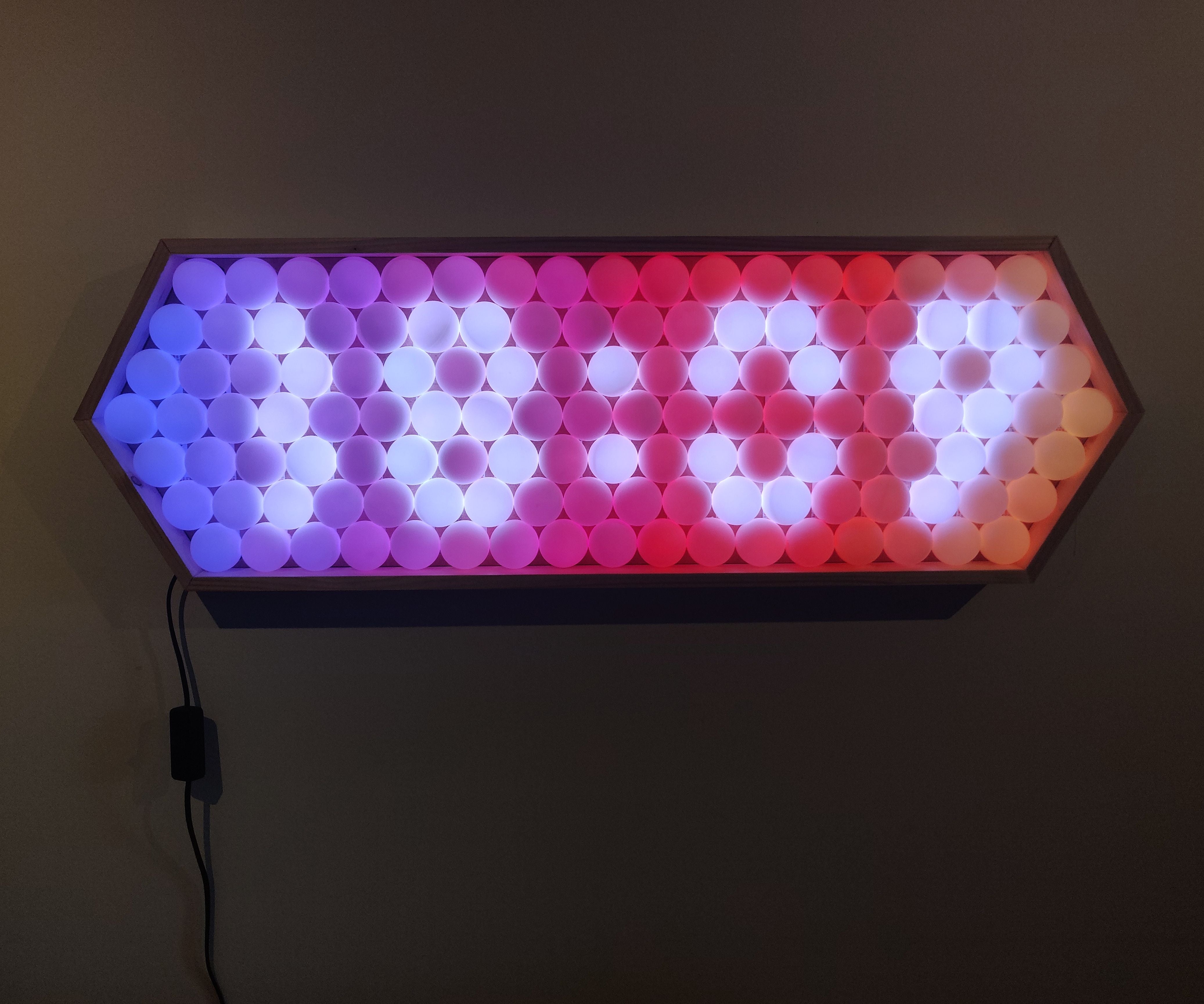 Ping Pong Ball LED Clock