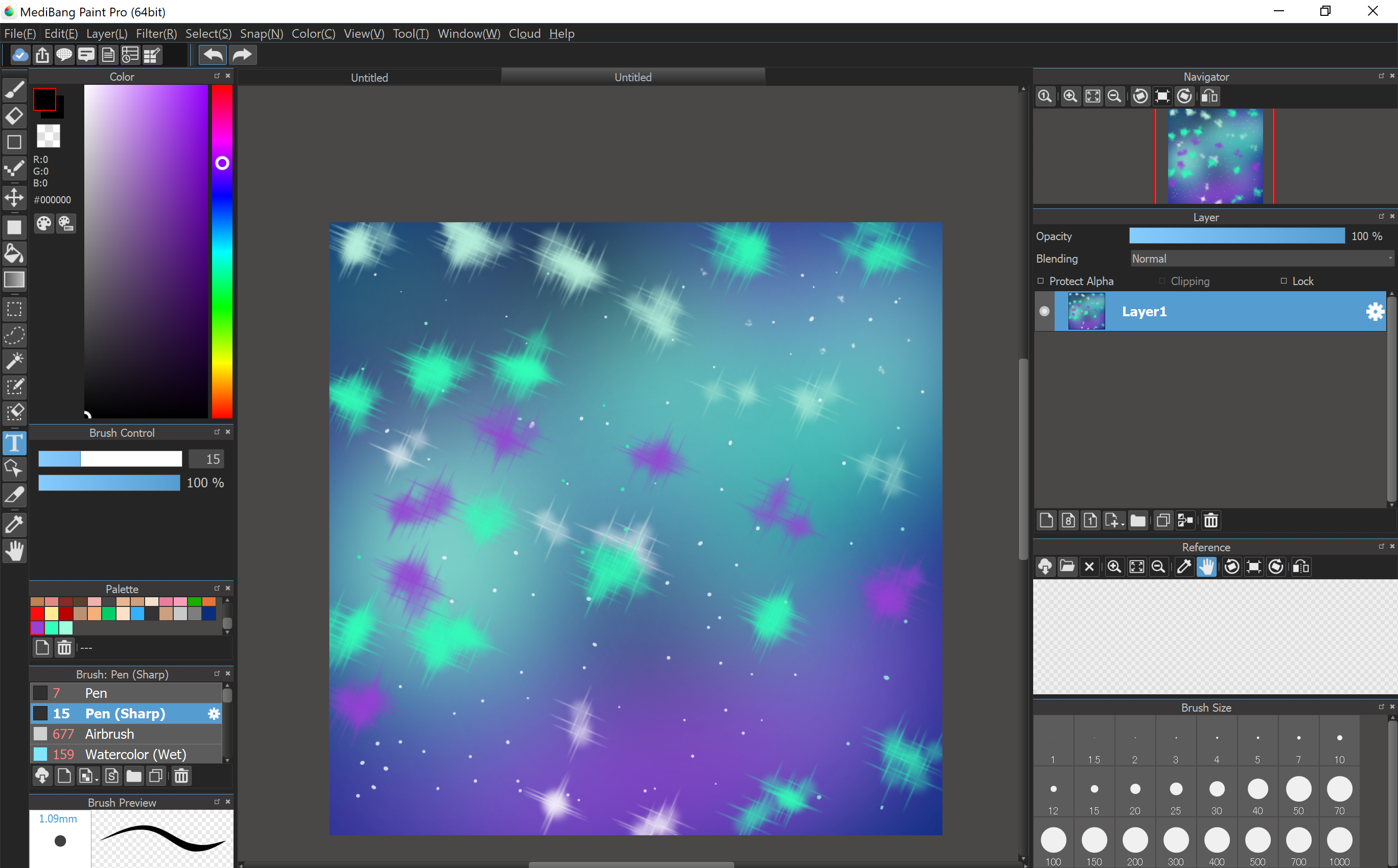 Drawing a Space/Galaxy Background Along With a Character, I Love Space!!!!!!