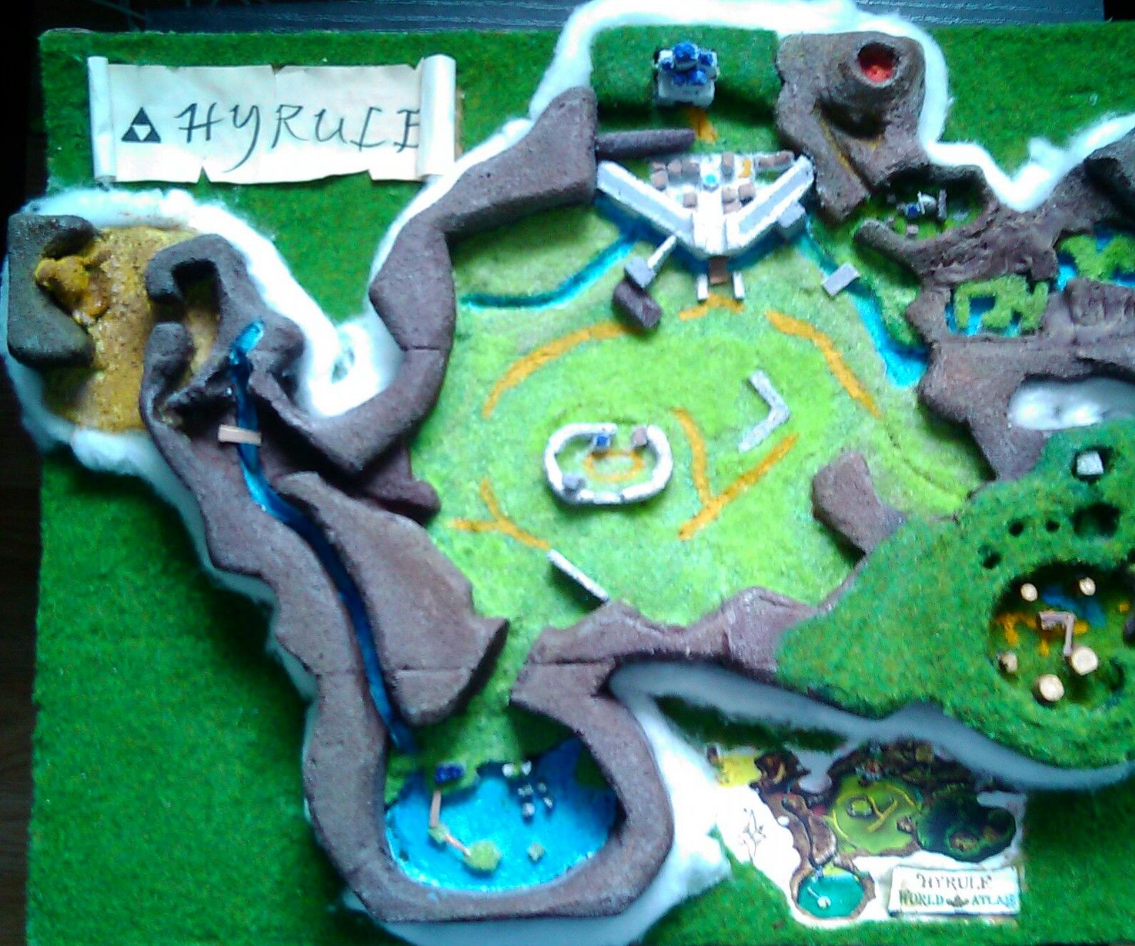 Zelda Ocarina of Time Hyrule World Map Diorama