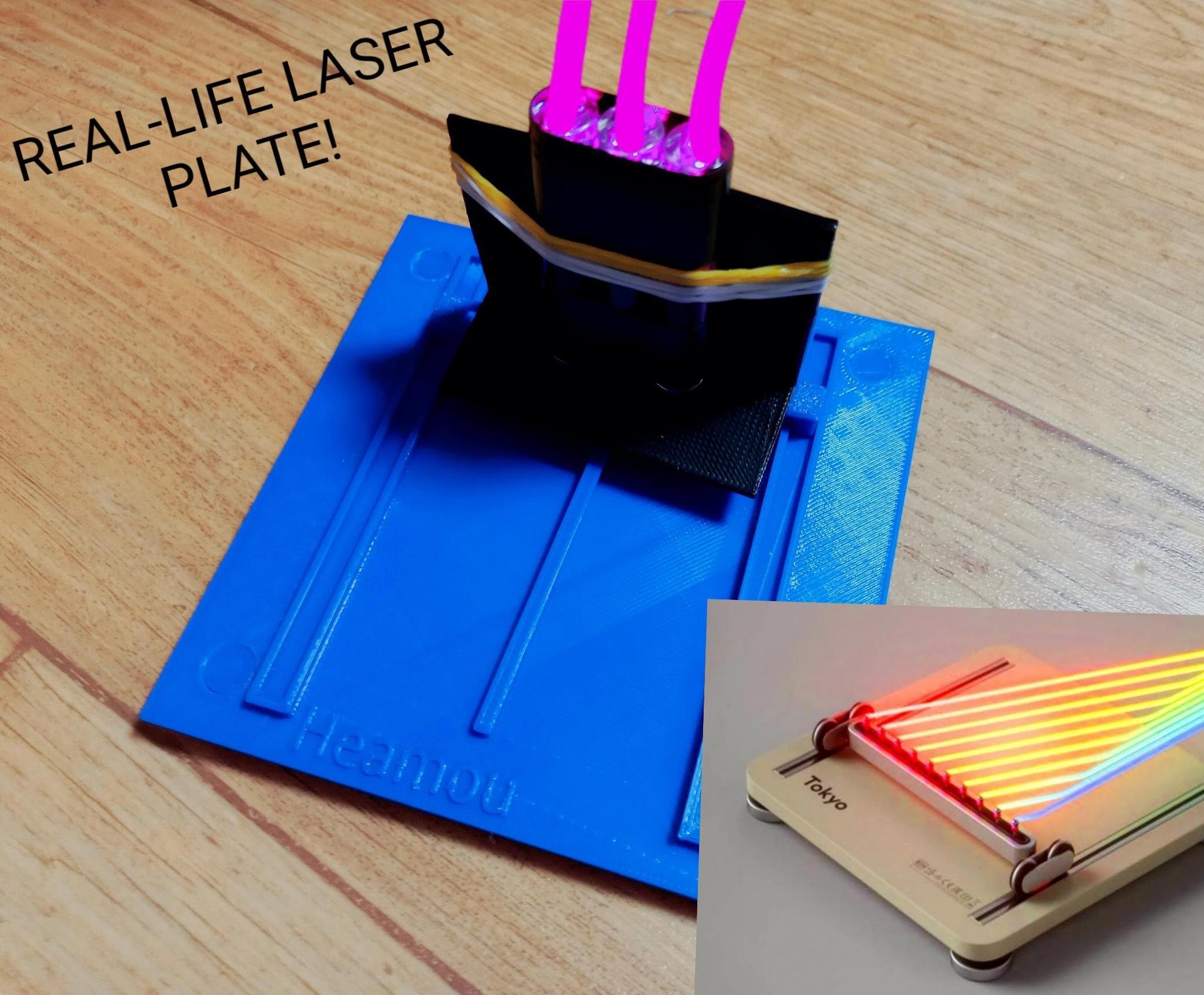 Real-life Laser Plate