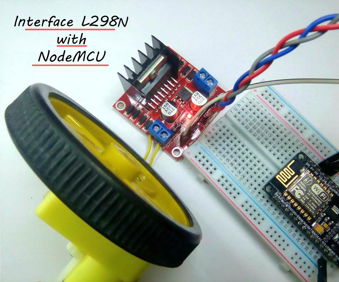 Interface L298N Using NodeMCU