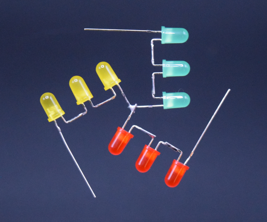 LED Chaser Circuit Without IC