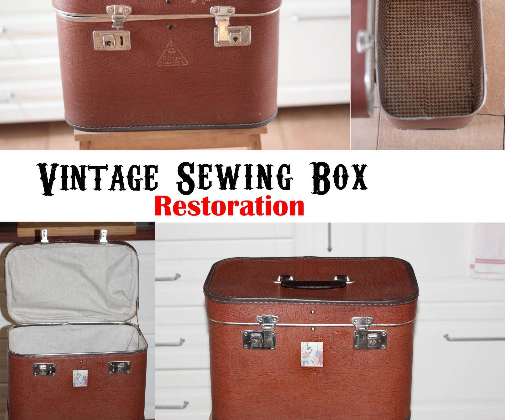 Restoring an Old Suitcase Into a Vintage Sewing Box