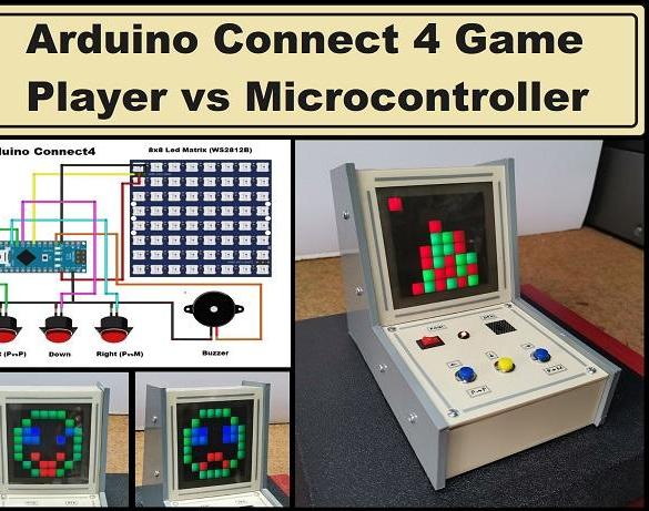 Arduino Connect4 Game- Human Vs Microcontroller