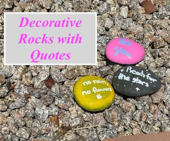 Decorative Rocks With Quotes