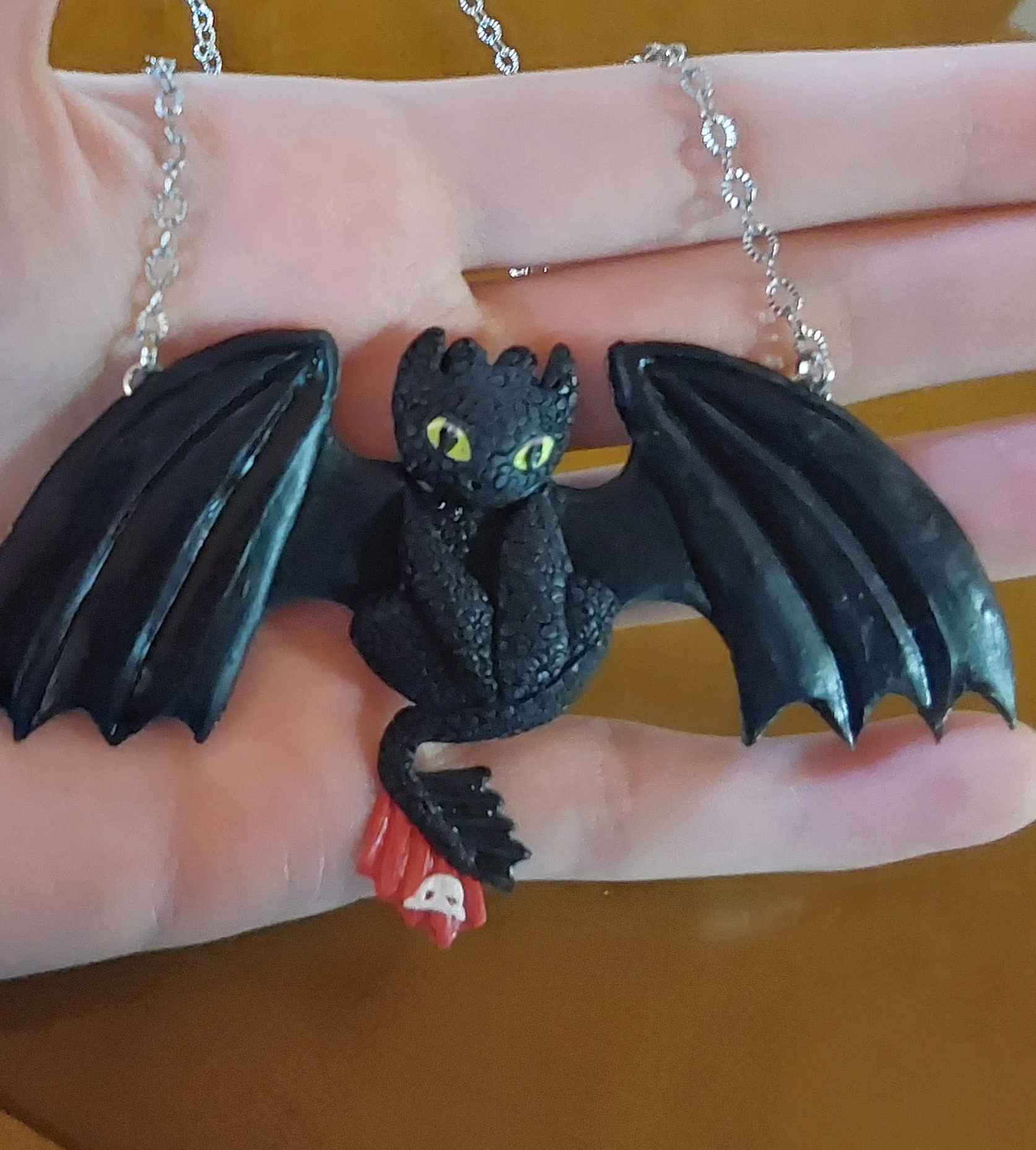 Polymer Clay TOOTHLESS Necklace
