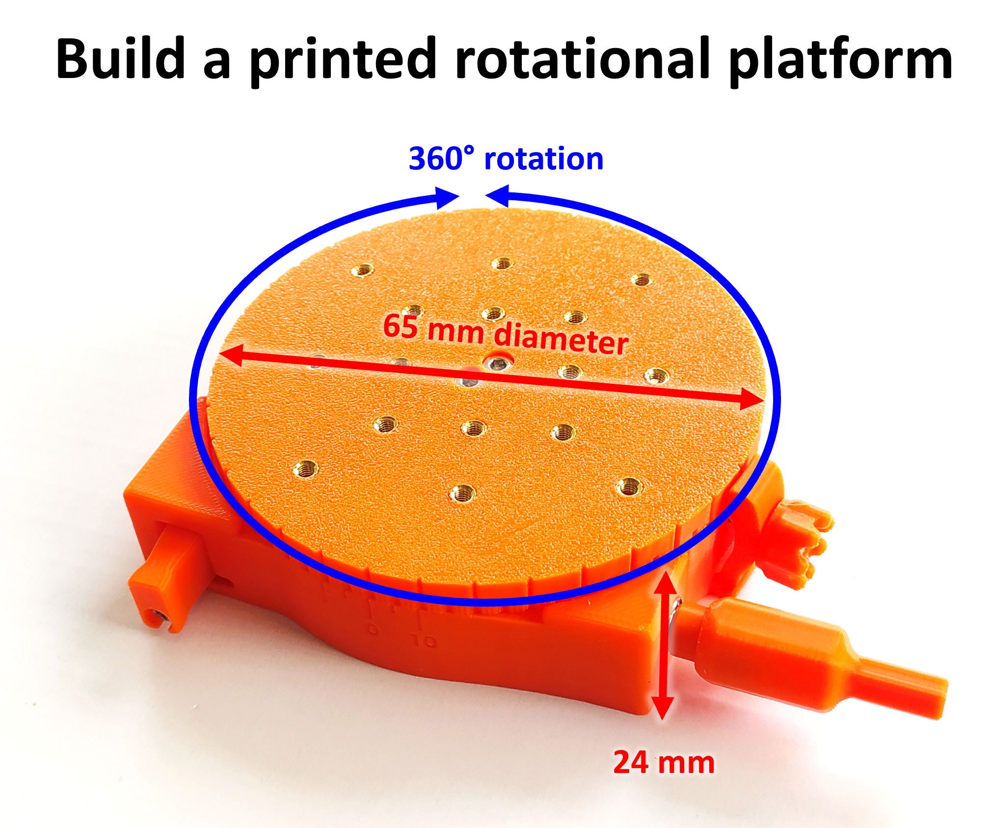 Build a 3D Printed Rotational Platform