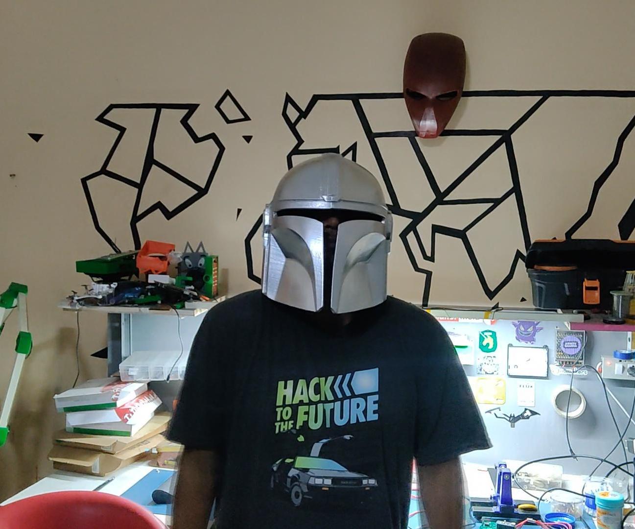 3D Printed Mandolorian Helmet