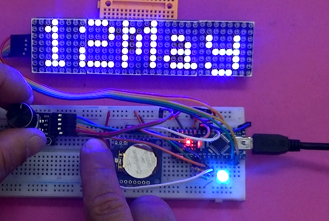 Arduino Clock With Animation and Rotary Encoder