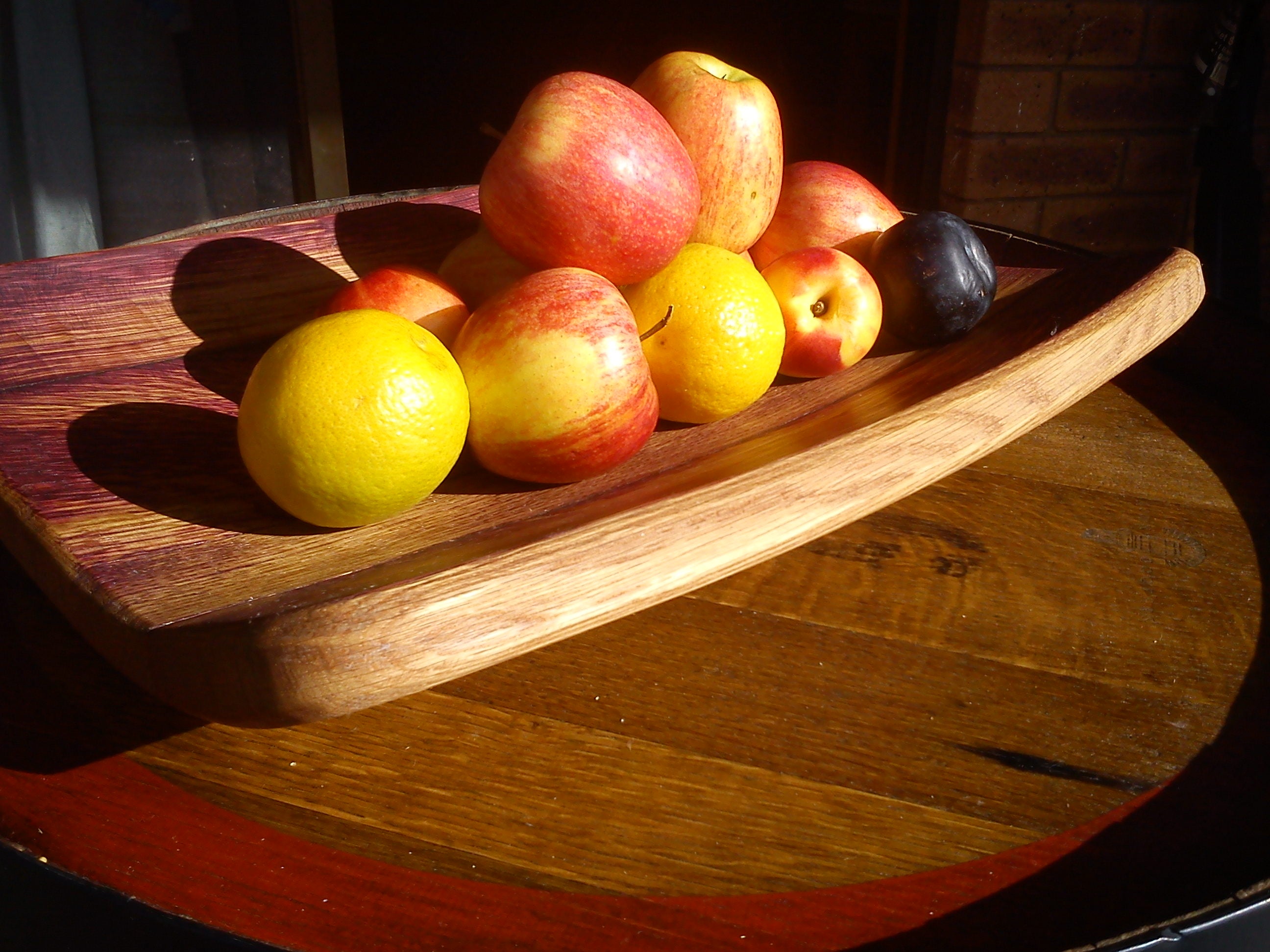 Wine Barrel Fruit Bowl