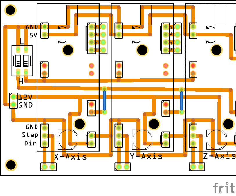 3 Axis EasyDriver PCB