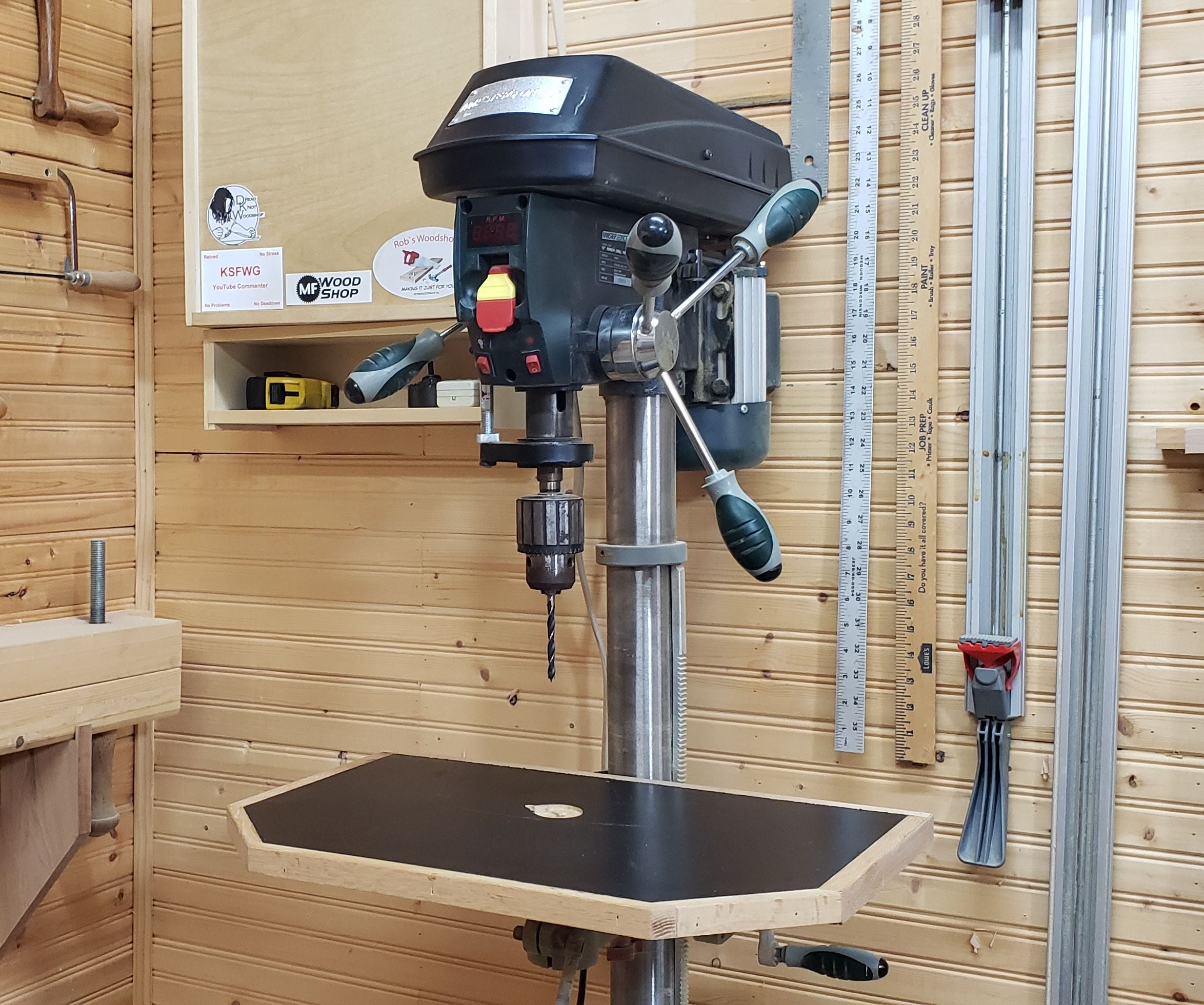 Homemade Vertical Drill Press Clamp